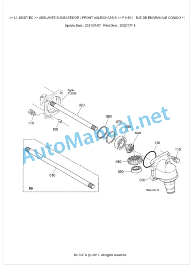 Kubota L1-452DT-EC, L2-452DT-EC Parts Manual PDF BKIDK5442 4 Kubota L1-452DT-EC, L2-452DT-EC Parts Manual PDF BKIDK5442-4