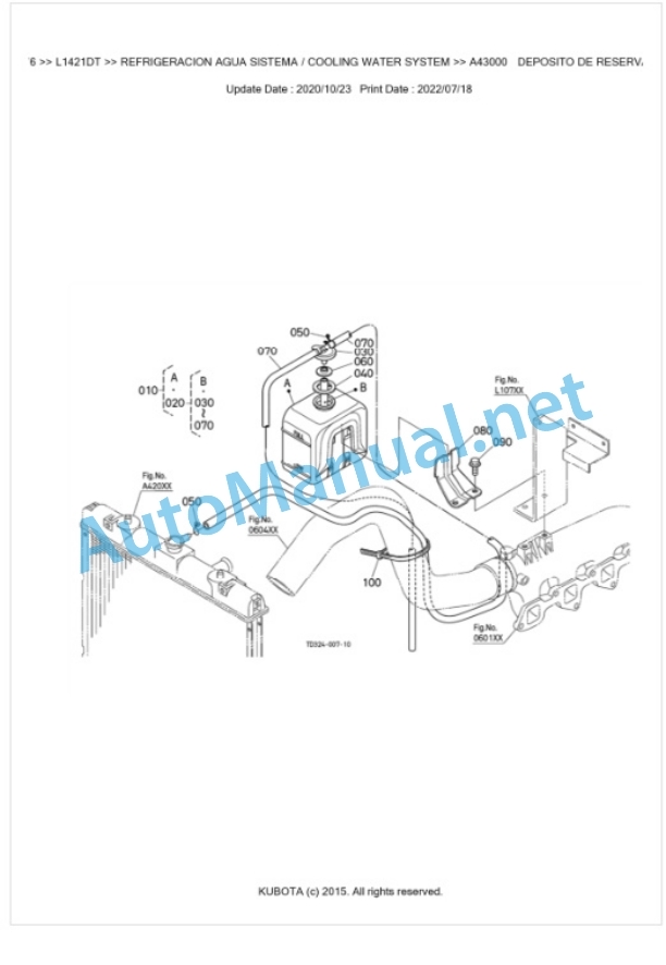 Kubota L1421DT, L2421DT Parts Manual PDF BKIDK5267 2 Kubota L1421DT, L2421DT Parts Manual PDF BKIDK5267-2