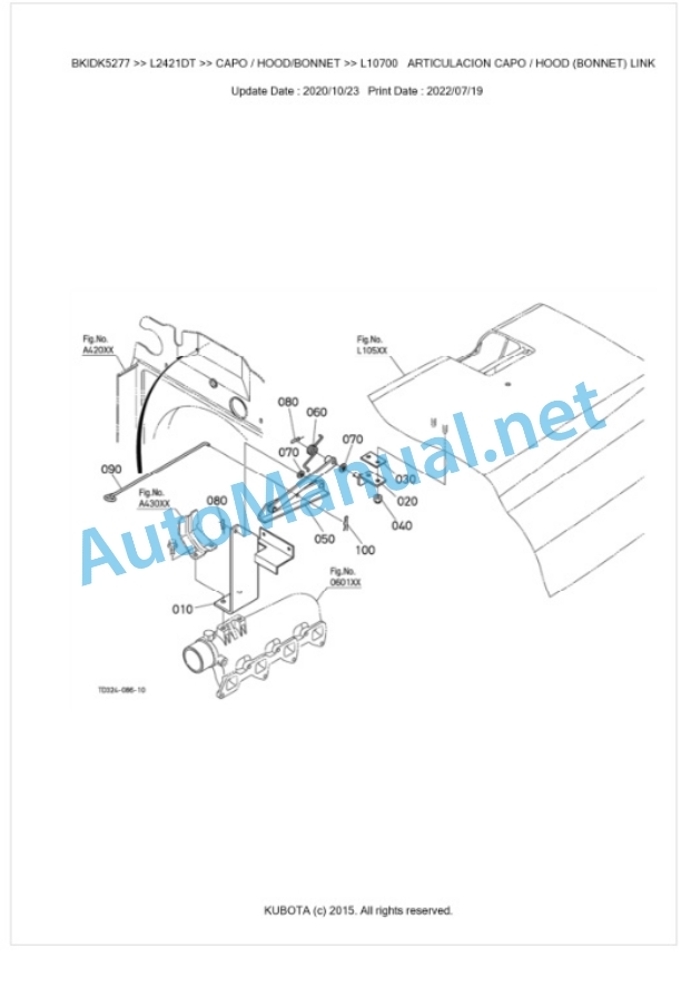 Kubota L1421DT, L2421DT Parts Manual PDF BKIDK5277 5 Kubota L1421DT, L2421DT Parts Manual PDF BKIDK5277-5