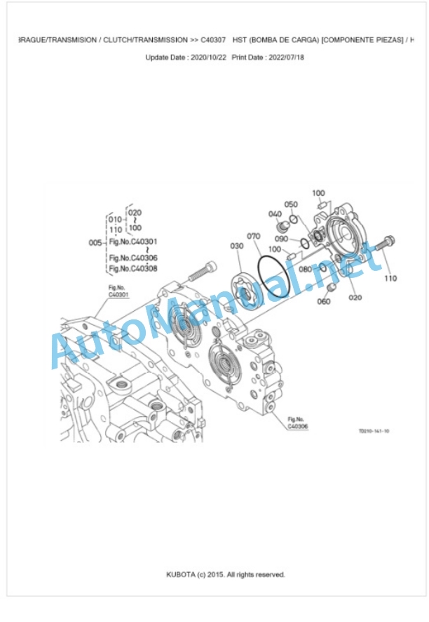 Kubota L1421HST Parts Manual PDF BKIDK5274 3 Kubota L1421HST Parts Manual PDF BKIDK5274-3