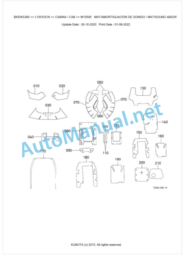 Kubota L1501DCN Parts Manual PDF BKIDK5360 5 Kubota L1501DCN Parts Manual PDF BKIDK5360-5