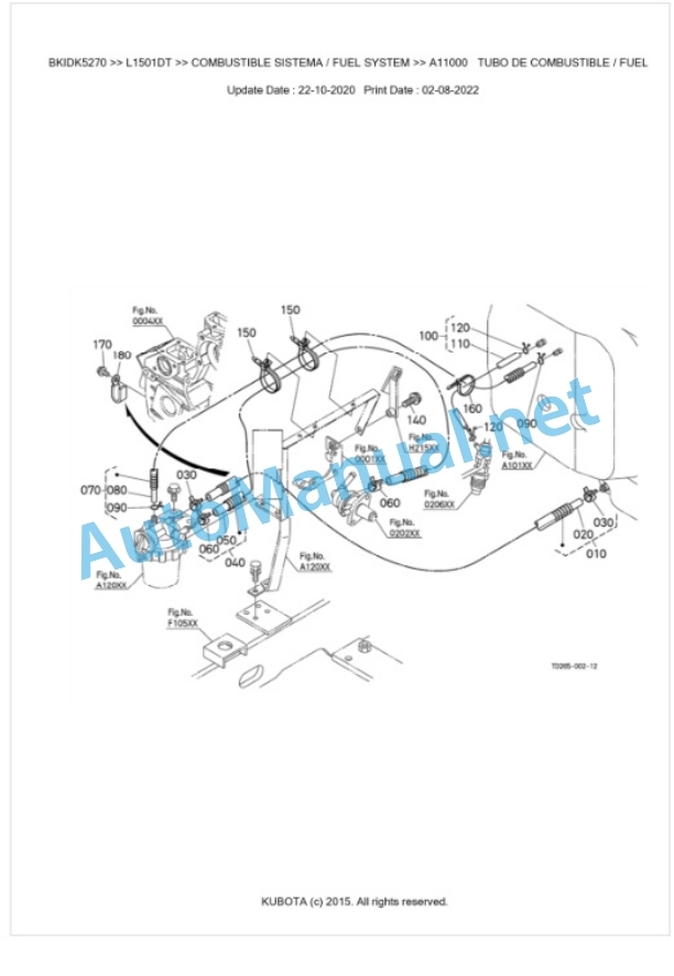 Kubota L1501DT Parts Manual PDF BKIDK5270 2 Kubota L1501DT Parts Manual PDF BKIDK5270-2