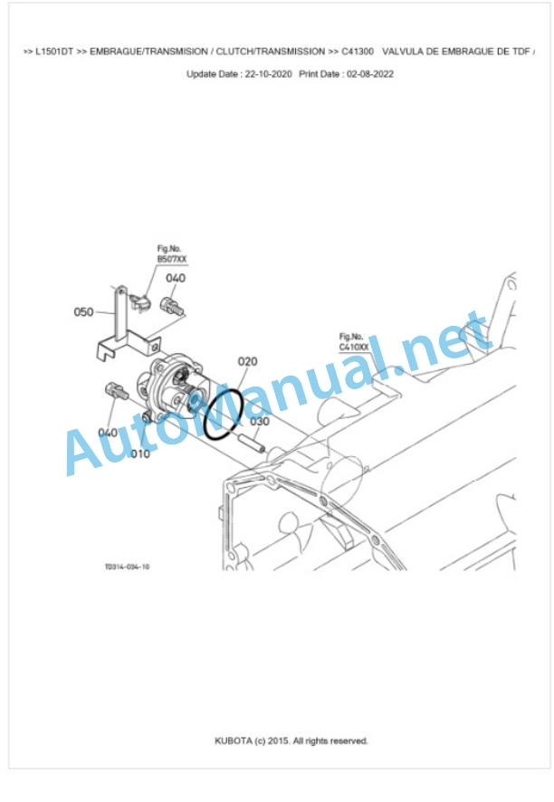 Kubota L1501DT Parts Manual PDF BKIDK5270 3 Kubota L1501DT Parts Manual PDF BKIDK5270-3