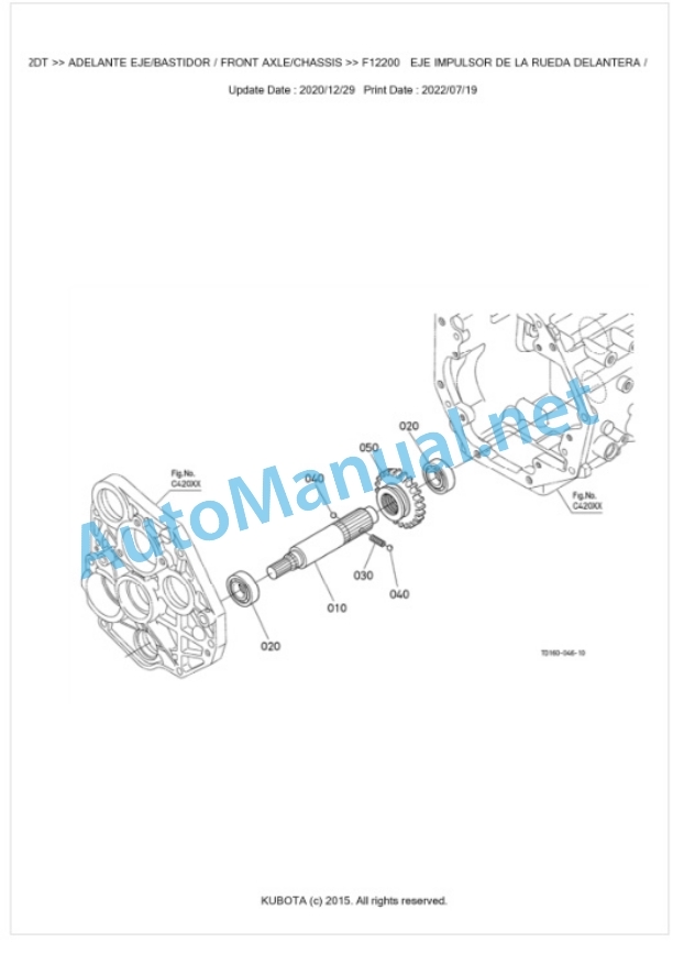 Kubota L2-372DT Parts Manual PDF BKIDK5438 4 Kubota L2-372DT Parts Manual PDF BKIDK5438-4