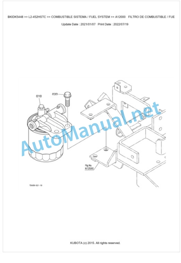 Kubota L2-452HSTC Parts Manual PDF BKIDK5448 2 Kubota L2-452HSTC Parts Manual PDF BKIDK5448-2