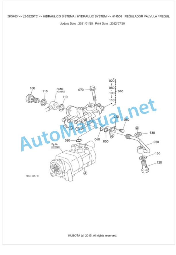 Kubota L2-522DTC Parts Manual PDF BKIDK5463 4 Kubota L2-522DTC Parts Manual PDF BKIDK5463-4