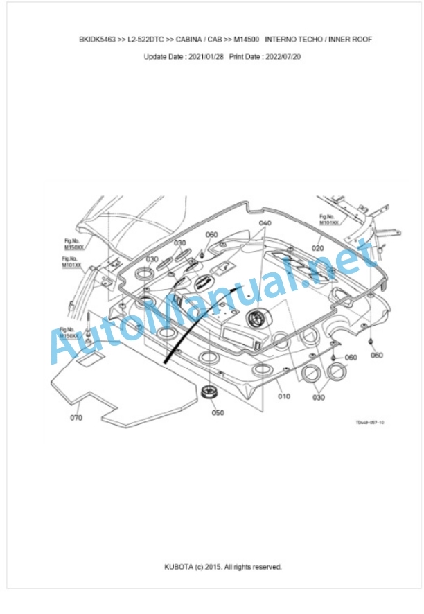 Kubota L2-522DTC Parts Manual PDF BKIDK5463 5 Kubota L2-522DTC Parts Manual PDF BKIDK5463-5