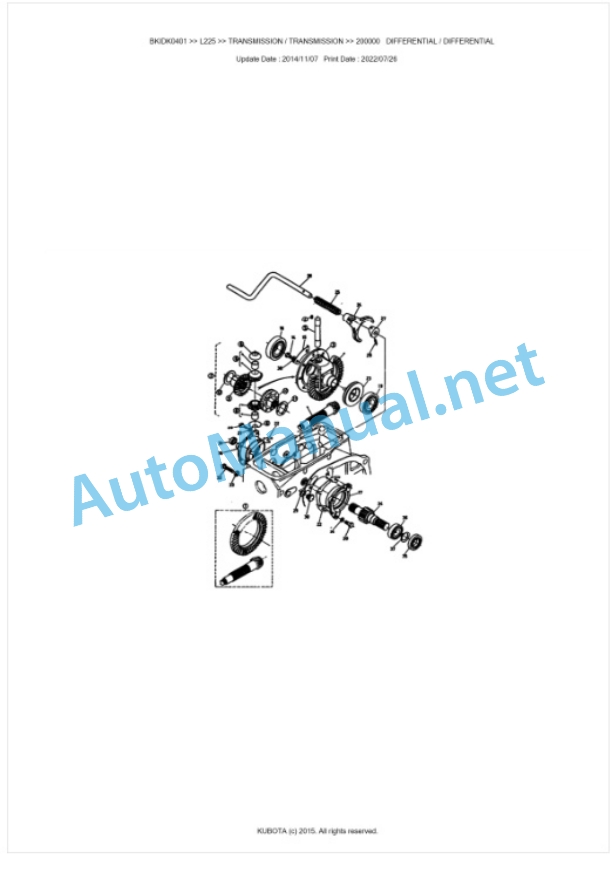Kubota L225 Parts Manual PDF BKIDK0401 5 Kubota L225 Parts Manual PDF BKIDK0401-5