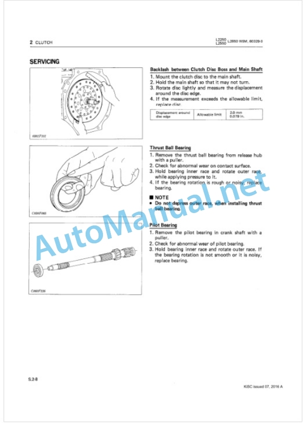 Kubota L2250, L2550, L2550GST, L8250, L8250GST, L3250 Tractor Workshop Manual PDF 3 Kubota L2250, L2550, L2550GST, L8250, L8250GST, L3250 Tractor Workshop Manual PDF-3