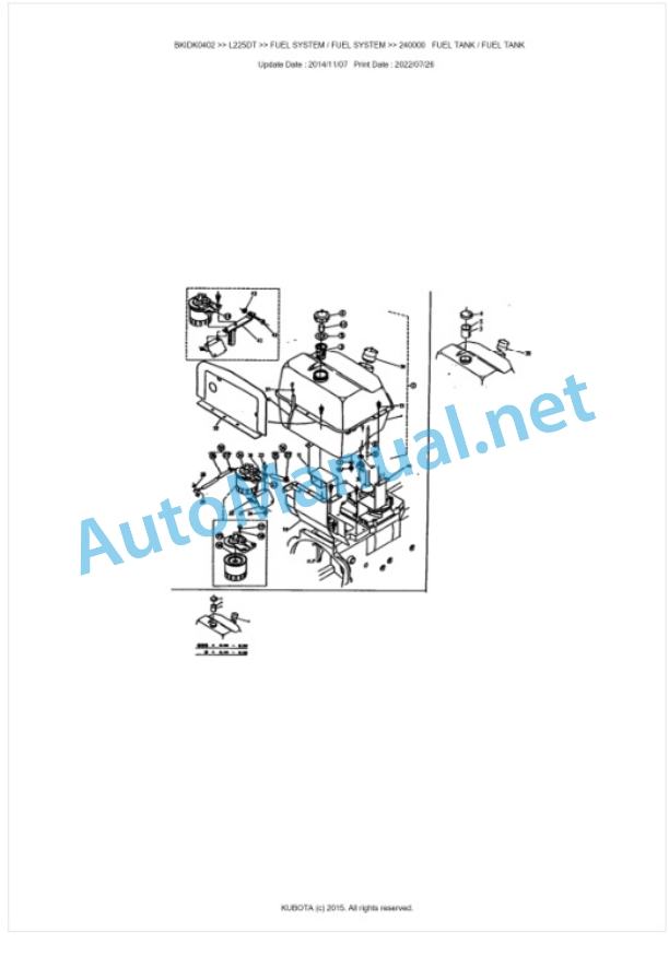 Kubota L225DT Parts Manual PDF BKIDK0402 4 Kubota L225DT Parts Manual PDF BKIDK0402-4
