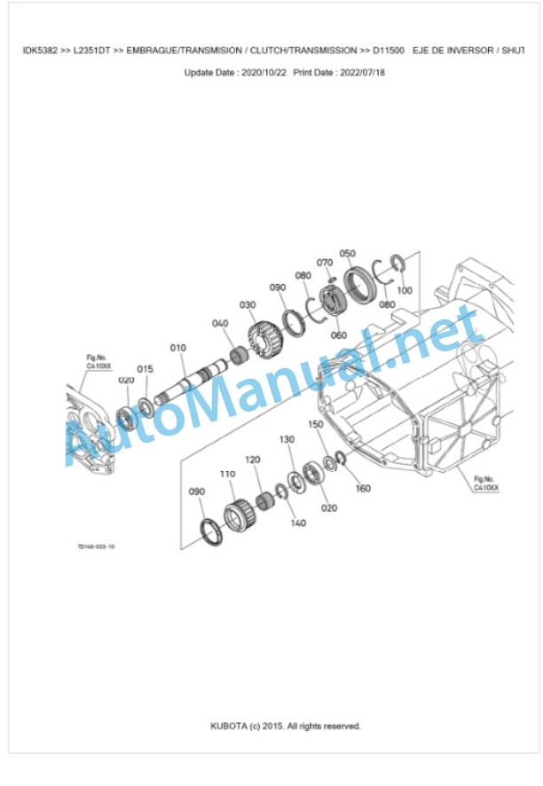 Kubota L2351DT Parts Manual PDF BKIDK5382 3 Kubota L2351DT Parts Manual PDF BKIDK5382-3