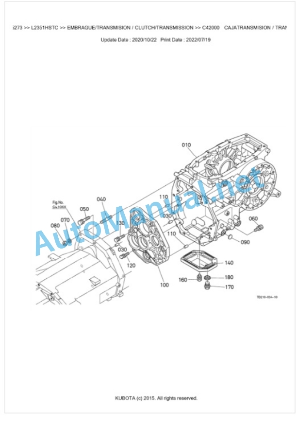 Kubota L2351HSTC Parts Manual PDF BKIDK5273 3 Kubota L2351HSTC Parts Manual PDF BKIDK5273-3