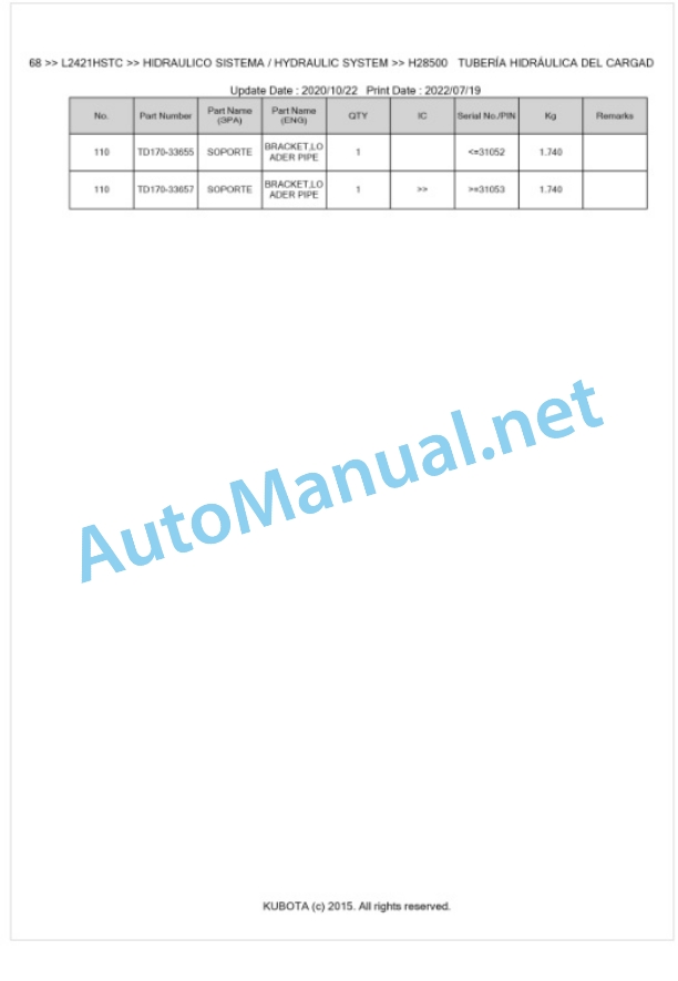 Kubota L2421HSTC Parts Manual PDF BKIDK5268 4 Kubota L2421HSTC Parts Manual PDF BKIDK5268-4