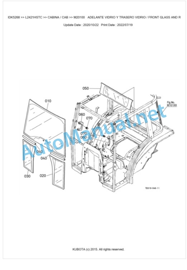 Kubota L2421HSTC Parts Manual PDF BKIDK5268 5 Kubota L2421HSTC Parts Manual PDF BKIDK5268-5
