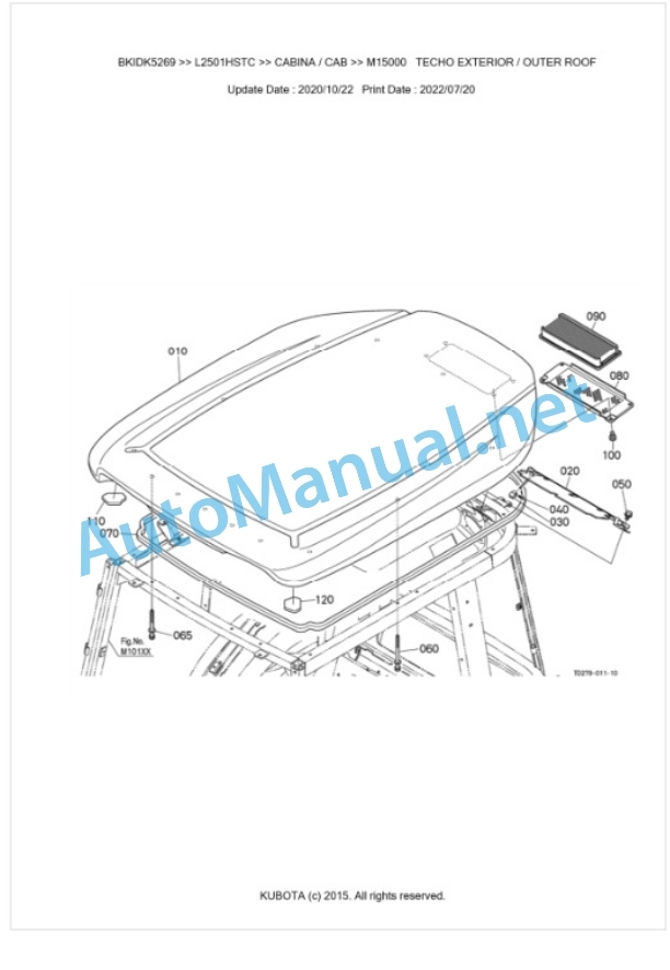 Kubota L2501HSTC Parts Manual PDF BKIDK5269 5 Kubota L2501HSTC Parts Manual PDF BKIDK5269-5