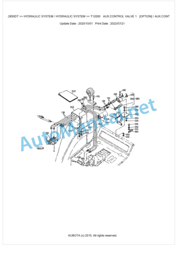 Kubota L2850DT Parts Manual PDF BKIDK0132 5 Kubota L2850DT Parts Manual PDF BKIDK0132-5