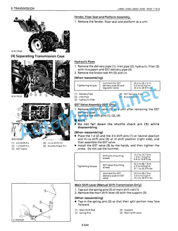 Kubota L2900 L3300 L3600 L4200 Tractor Workshop Manual PDF 3 Kubota L2900 L3300 L3600 L4200 Tractor Workshop Manual PDF-3