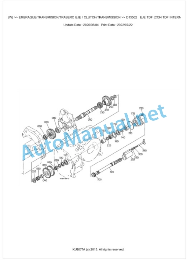 Kubota L2900DT, L3300DT Parts Manual PDF BKIDK0092 3 Kubota L2900DT, L3300DT Parts Manual PDF BKIDK0092-3