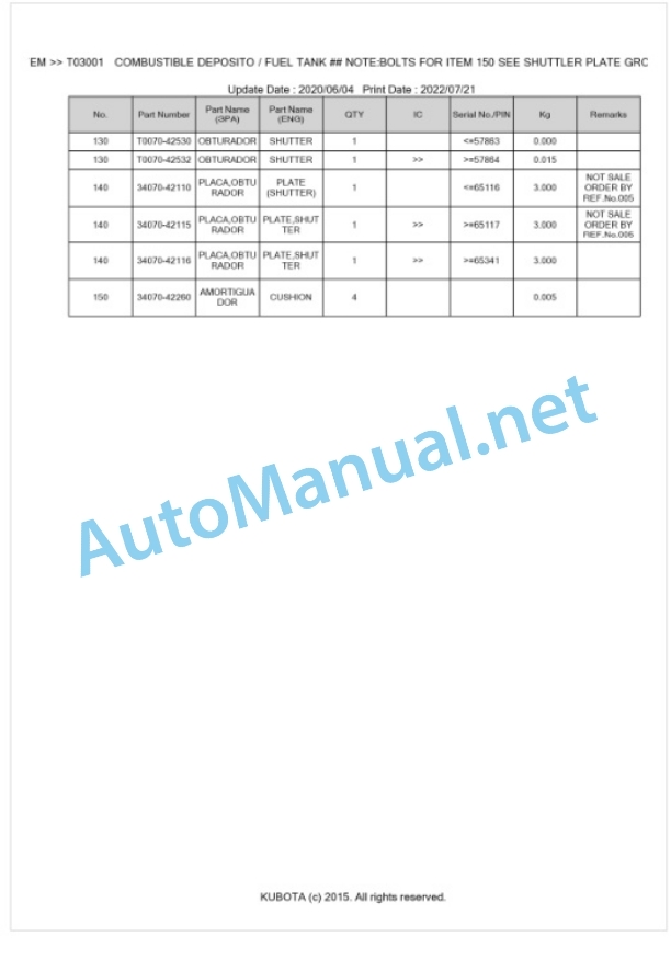 Kubota L2900DT Parts Manual PDF BKIDK5115 2 Kubota L2900DT Parts Manual PDF BKIDK5115-2