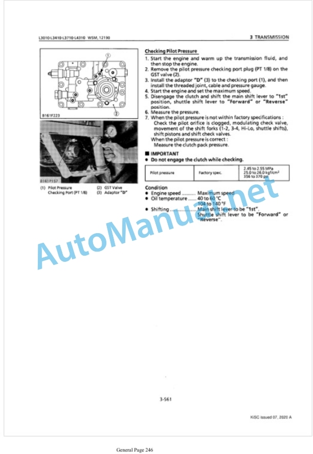 Kubota L3010, L3410, L3710, L4310 Tractor Workshop Manual PDF 3 Kubota L3010, L3410, L3710, L4310 Tractor Workshop Manual PDF-3