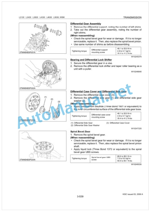 Kubota L3130, L3430, L3830, L4330, L4630, L5030 Tractor Workshop Manual PDF 3 Kubota L3130, L3430, L3830, L4330, L4630, L5030 Tractor Workshop Manual PDF-3