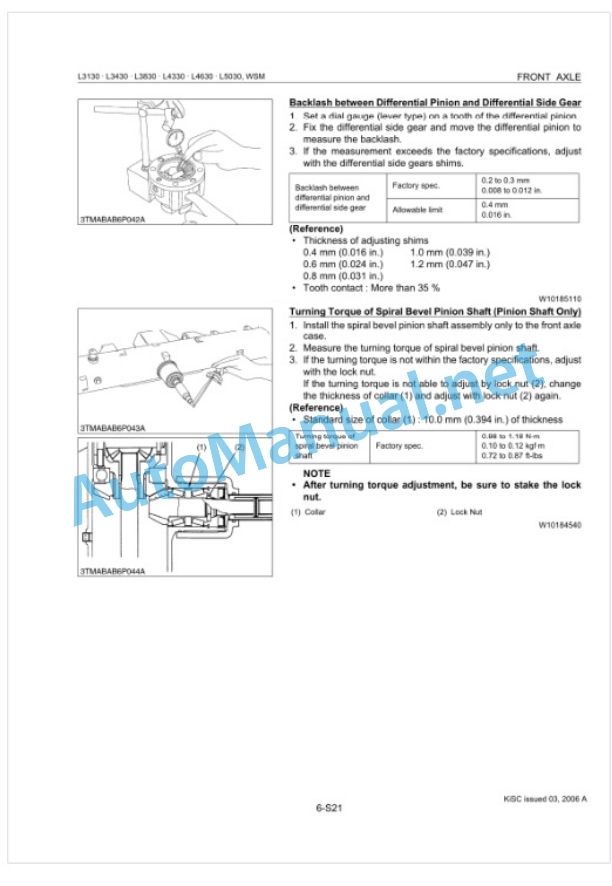 Kubota L3130, L3430, L3830, L4330, L4630, L5030 Tractor Workshop Manual PDF 4 Kubota L3130, L3430, L3830, L4330, L4630, L5030 Tractor Workshop Manual PDF-4