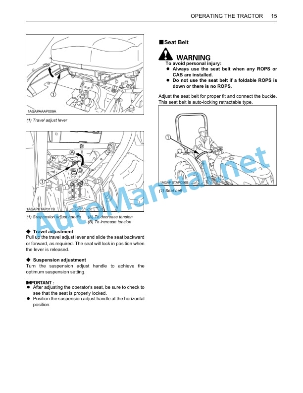 Kubota L3200, L3800 Tractor Operators Manual PDF-3