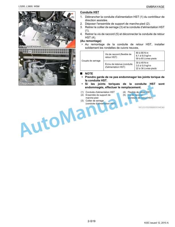 Kubota L3200, L3800 Tractor Workshop Manual PDF FR 3 Kubota L3200, L3800 Tractor Workshop Manual PDF FR - Image 3
