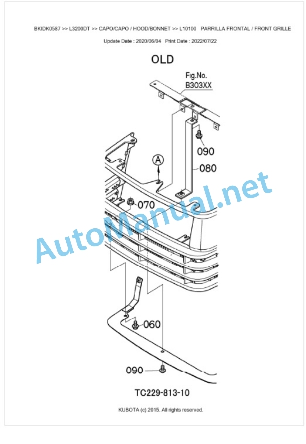 Kubota L3200DT Parts Manual PDF BKIDK0587 5 Kubota L3200DT Parts Manual PDF BKIDK0587-5