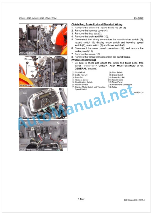 Kubota L3240, L3540, L4240, L5240, L5740 Tractor Workshop Manual PDF 2 Kubota L3240, L3540, L4240, L5240, L5740 Tractor Workshop Manual PDF-2