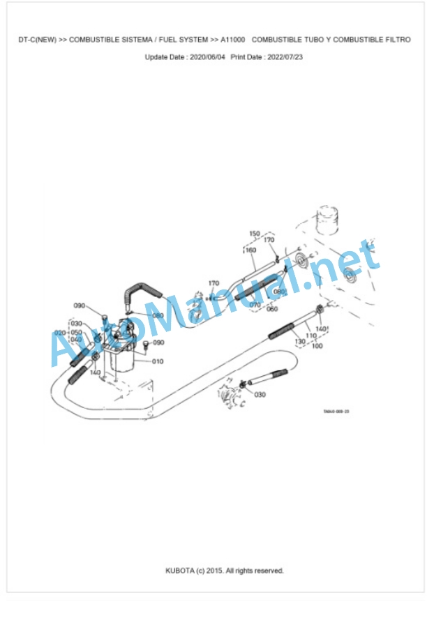 Kubota L3300DT-C Parts Manual PDF BKIDK0093 2 Kubota L3300DT-C Parts Manual PDF BKIDK0093-2