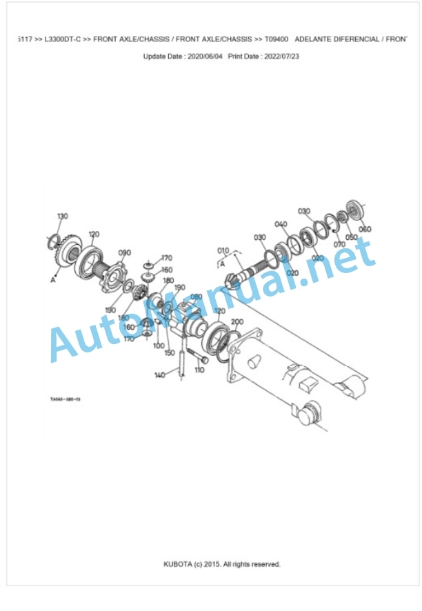 Kubota L3300DT-C Parts Manual PDF BKIDK5117 4 Kubota L3300DT-C Parts Manual PDF BKIDK5117-4