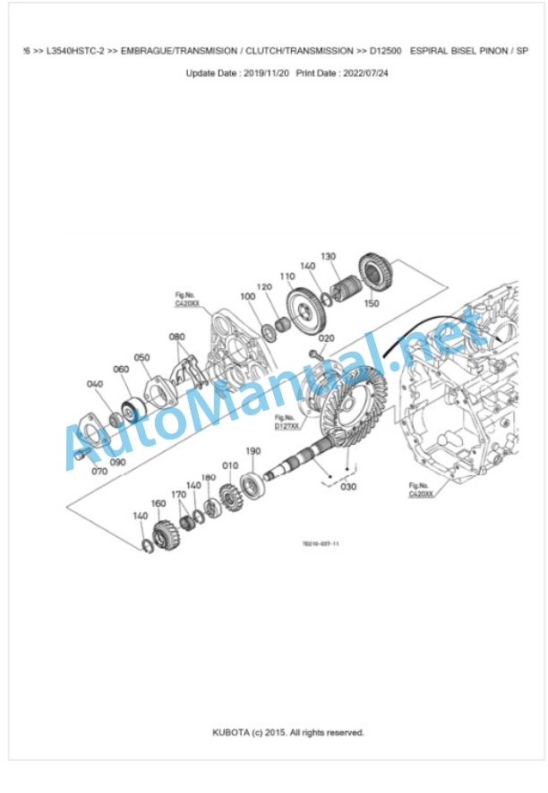 Kubota L3540HSTC-2 Parts Manual PDF BKIDK5126 3 Kubota L3540HSTC-2 Parts Manual PDF BKIDK5126-3