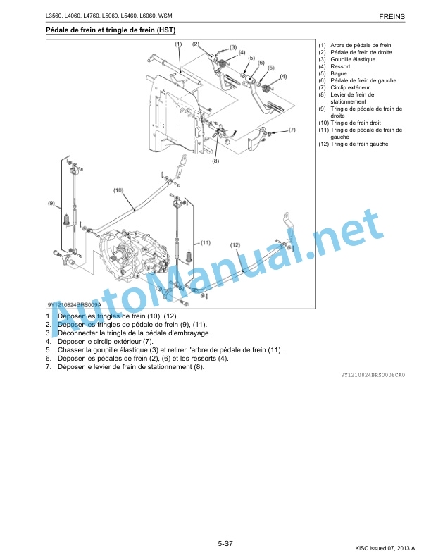 Kubota L3560, L4060, L4760, L5060, L5460, L6060 Tractor Workshop Manual PDF FR 4 Kubota L3560, L4060, L4760, L5060, L5460, L6060 Tractor Workshop Manual PDF FR - Image 4