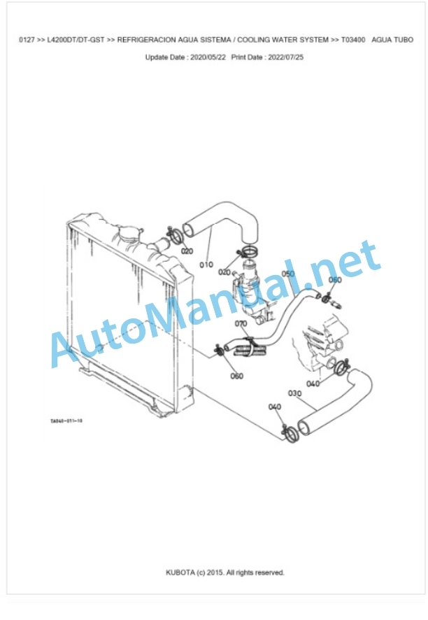 Kubota L3600, L4200 (Old Model) Parts Manual PDF BKIDK0127 2 Kubota L3600, L4200 (Old Model) Parts Manual PDF BKIDK0127-2