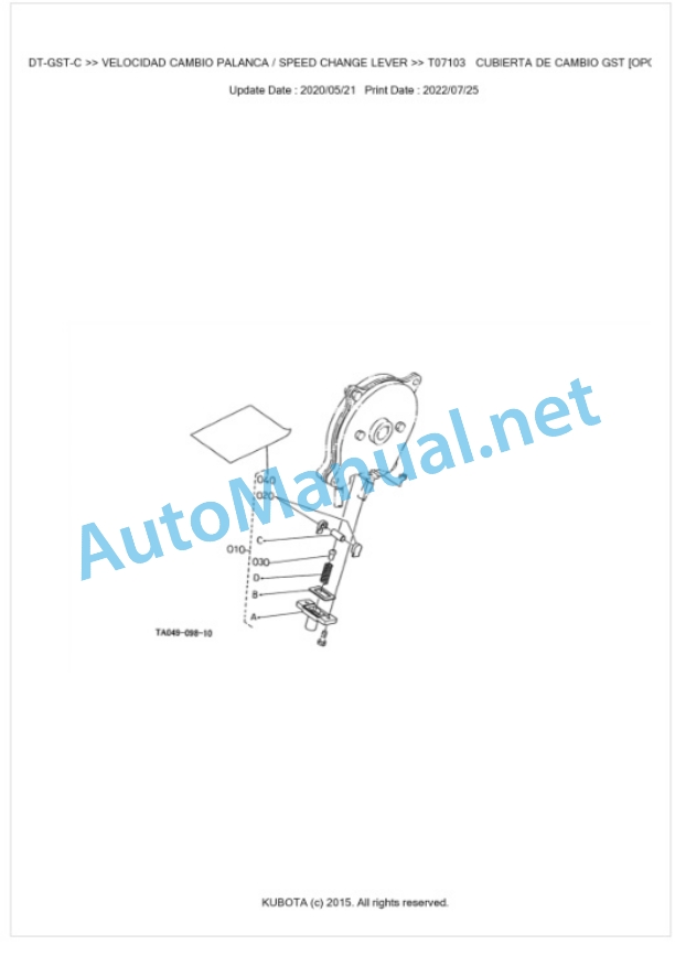 Kubota L4200-C (Old Model) Parts Manual PDF BKIDK0126 3 Kubota L4200-C (Old Model) Parts Manual PDF BKIDK0126-3