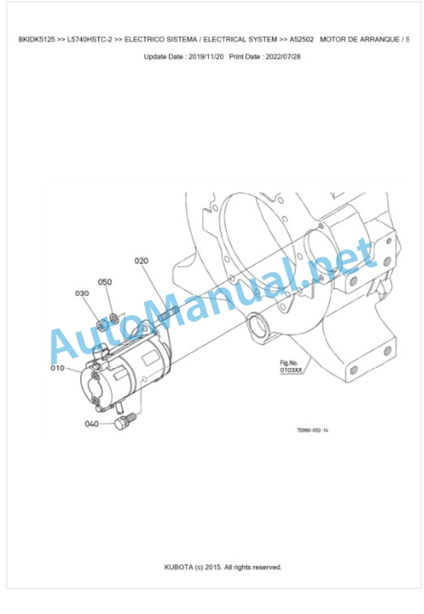 Kubota L4240HSTC-2, L5240HSTC-2, L5740HSTC-2 Parts Manual PDF BKIDK5125 2 Kubota L4240HSTC-2, L5240HSTC-2, L5740HSTC-2 Parts Manual PDF BKIDK5125-2
