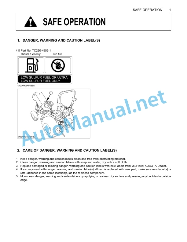 Kubota L4600 Tractor Operators Manual PDF 3 Kubota L4600 Tractor Operators Manual PDF-3