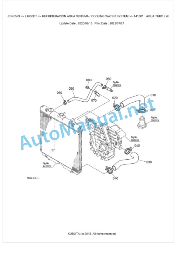 Kubota L4630DT Parts Manual PDF BKIDK0579 2 Kubota L4630DT Parts Manual PDF BKIDK0579-2