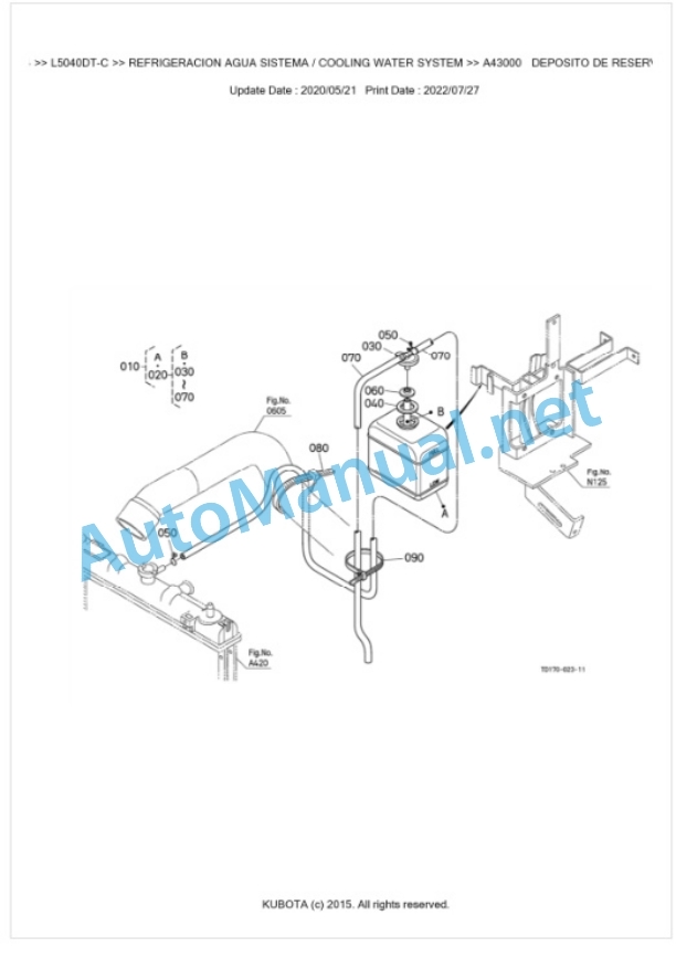 Kubota L5040DT-C, L5040GST-C Parts Manual PDF BKIDK0644 2 Kubota L5040DT-C, L5040GST-C Parts Manual PDF BKIDK0644-2