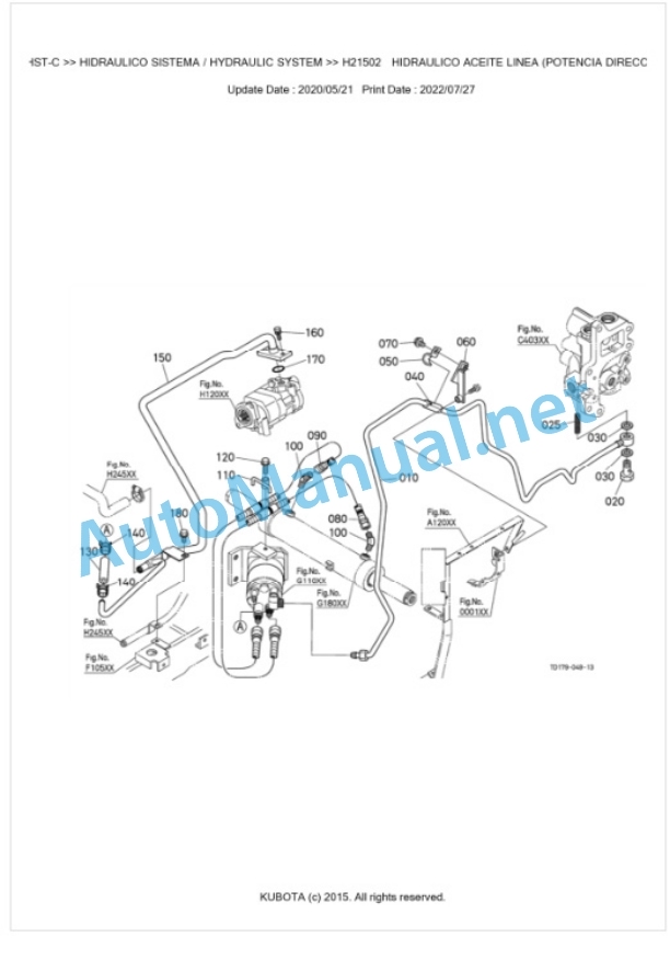 Kubota L5240HST-C, L5740HST-C Parts Manual PDF BKIDK0645 4 Kubota L5240HST-C, L5740HST-C Parts Manual PDF BKIDK0645-4