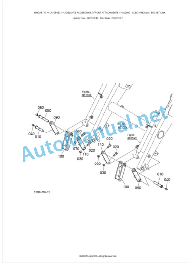 Kubota LA1054EC Parts Manual PDF BKIDA5170 2 Kubota LA1054EC Parts Manual PDF BKIDA5170-2