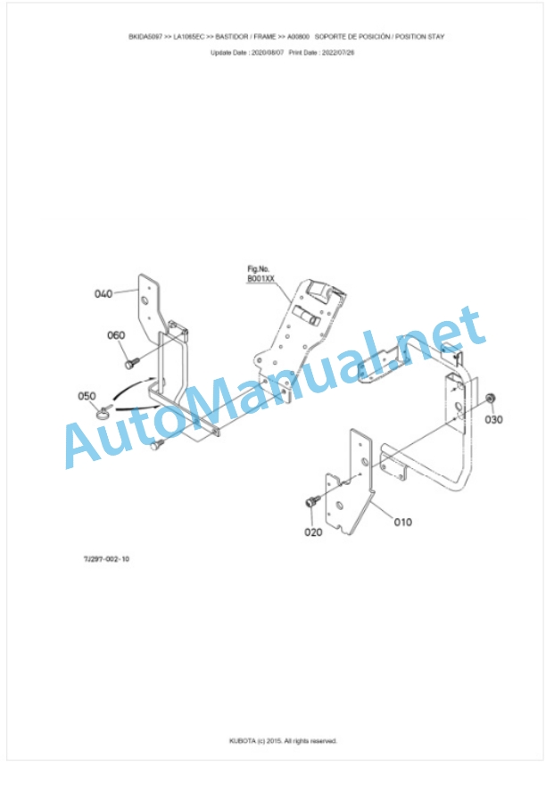 Kubota LA1065EC Parts Manual PDF BKIDA5097 2 Kubota LA1065EC Parts Manual PDF BKIDA5097-2