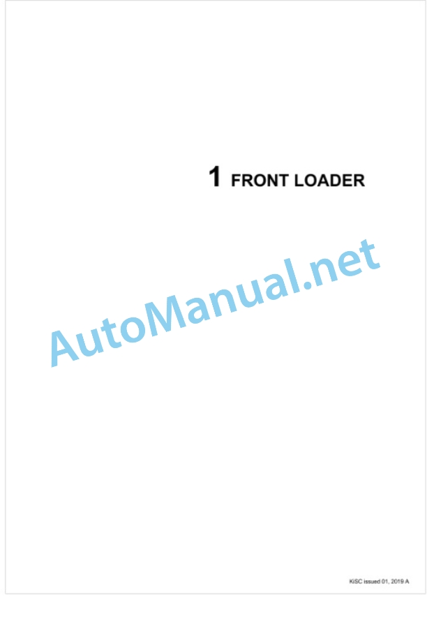 Kubota LA1153AU, LA1353AU Front Loader Workshop Manual PDF 2 Kubota LA1153AU, LA1353AU Front Loader Workshop Manual PDF-2