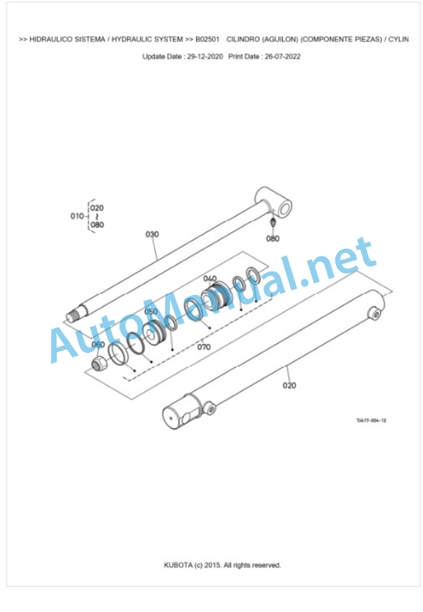 Kubota LA1153EC Parts Manual PDF BKIDA0415 4 Kubota LA1153EC Parts Manual PDF BKIDA0415-4