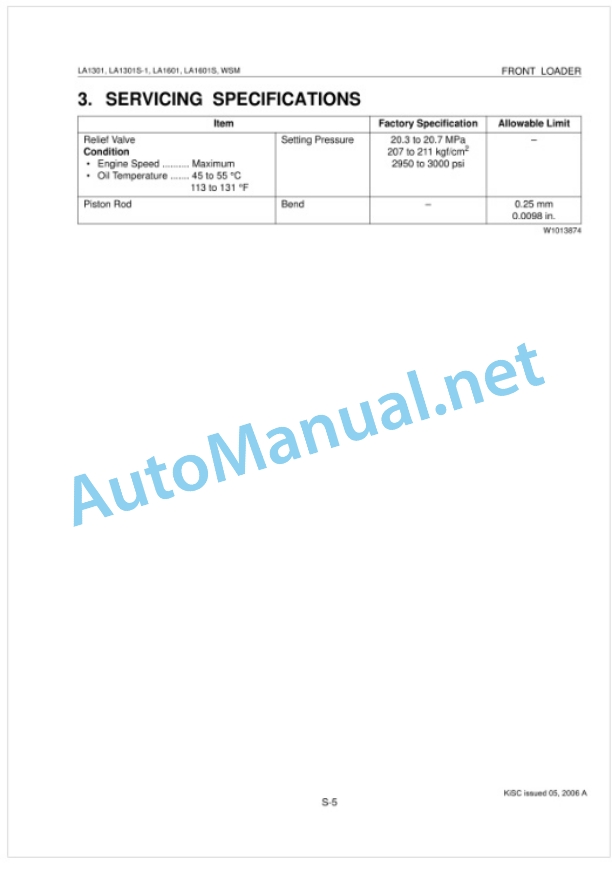 Kubota LA1301, LA1301S-1, LA1601, LA1601S Front Loader Workshop Manual PDF 4 Kubota LA1301, LA1301S-1, LA1601, LA1601S Front Loader Workshop Manual PDF-4