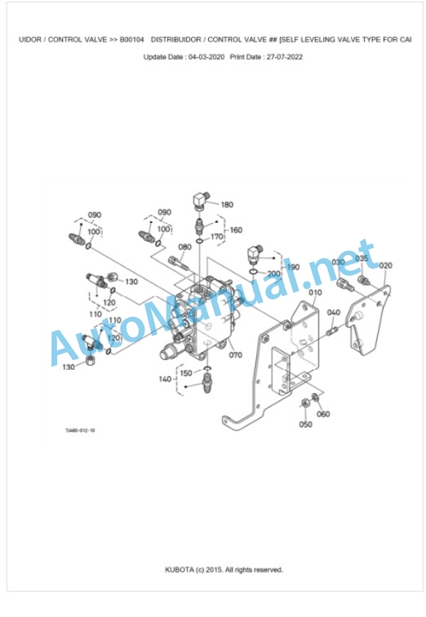 Kubota LA1365EC Parts Manual PDF BKIDA5172 2 Kubota LA1365EC Parts Manual PDF BKIDA5172-2
