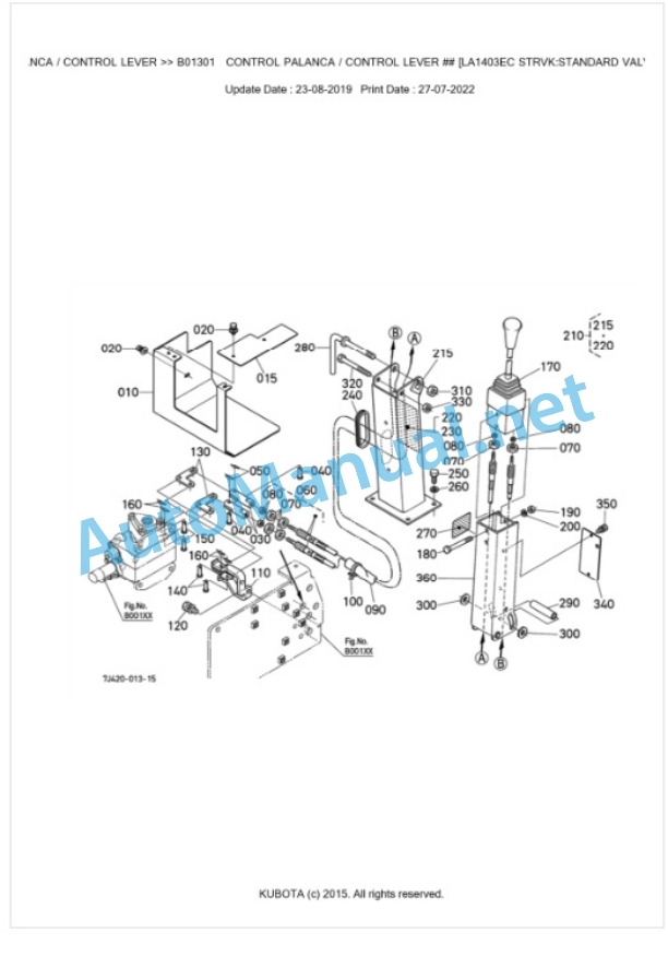Kubota LA1403EC Parts Manual PDF BKIDA0405 3 Kubota LA1403EC Parts Manual PDF BKIDA0405-3