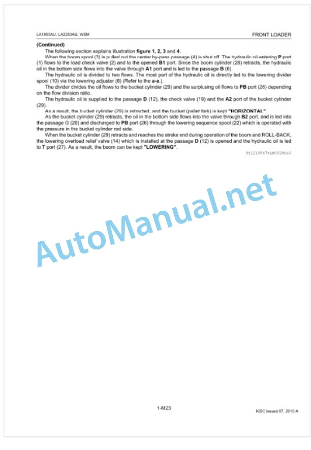 Kubota LA1953AU, LA2253AU Front Loader Workshop Manual PDF-3