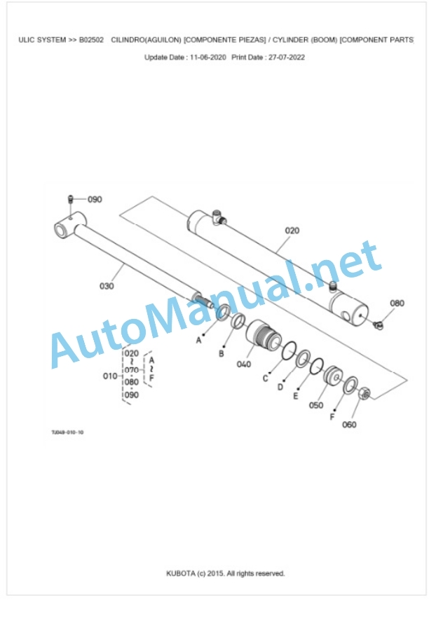 Kubota LA302-1-CFL Parts Manual PDF BKIDA5022 5 Kubota LA302-1-CFL Parts Manual PDF BKIDA5022-5